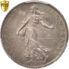 France, Semeuse, 2 Francs, 1914, Castelsarrasin, PCGS, MS63, Silver, KM:845.2