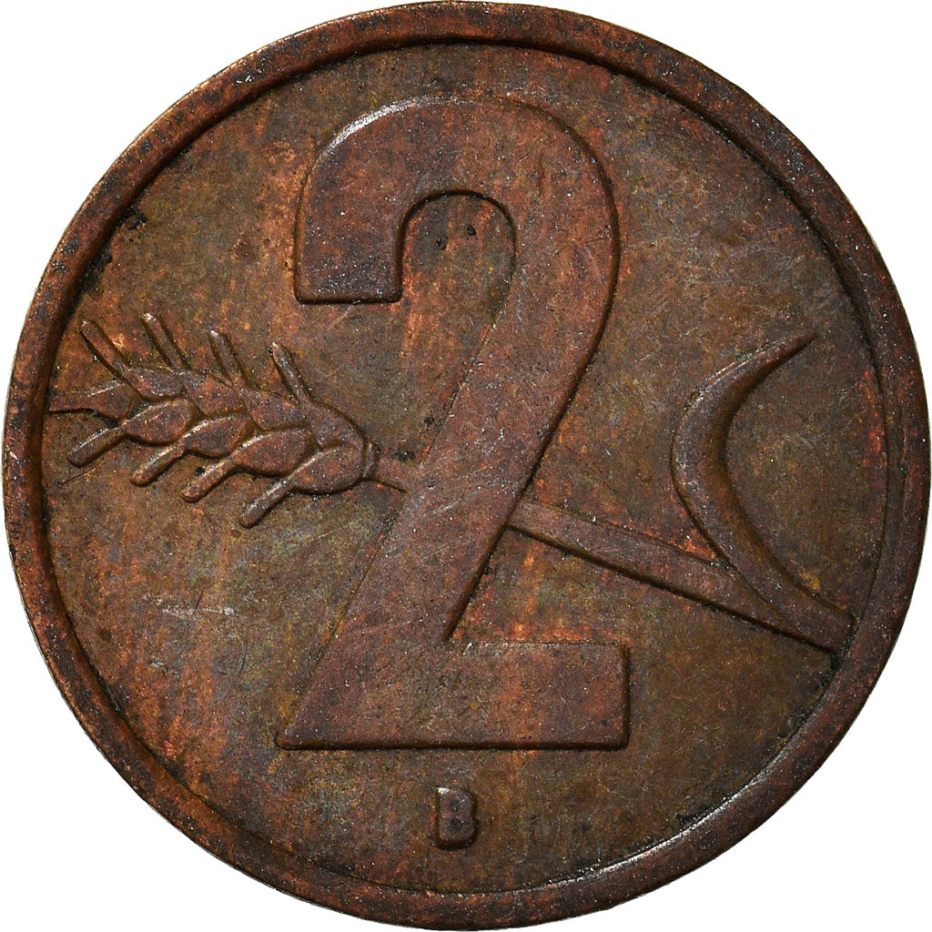 Moneta, Svizzera, 2 Rappen, 1952