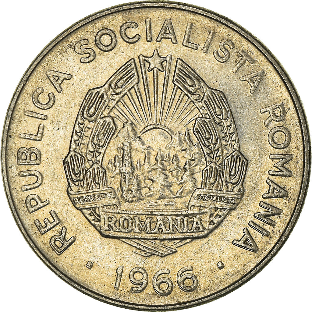 Monnaie, Roumanie, 25 Bani, 1966