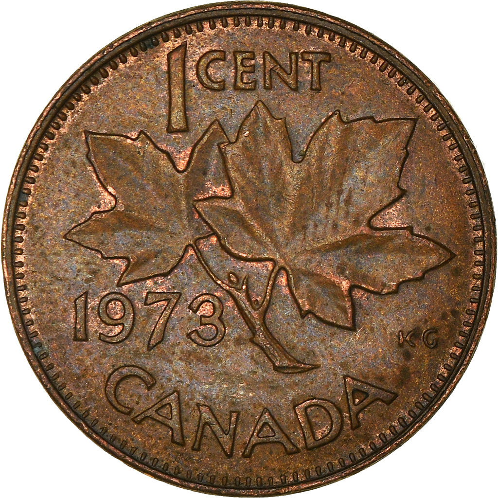 Moneda, Canadá, Cent, 1973
