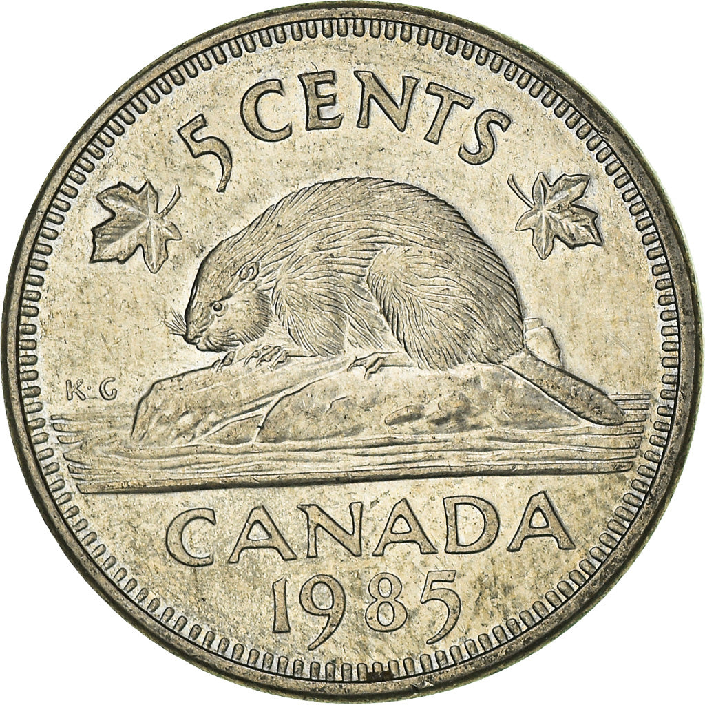 Moneda, Canadá, 5 Cents, 1985