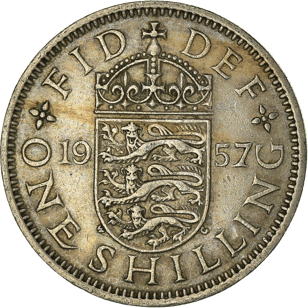 Moneda, Gran Bretaña, Shilling, 1957