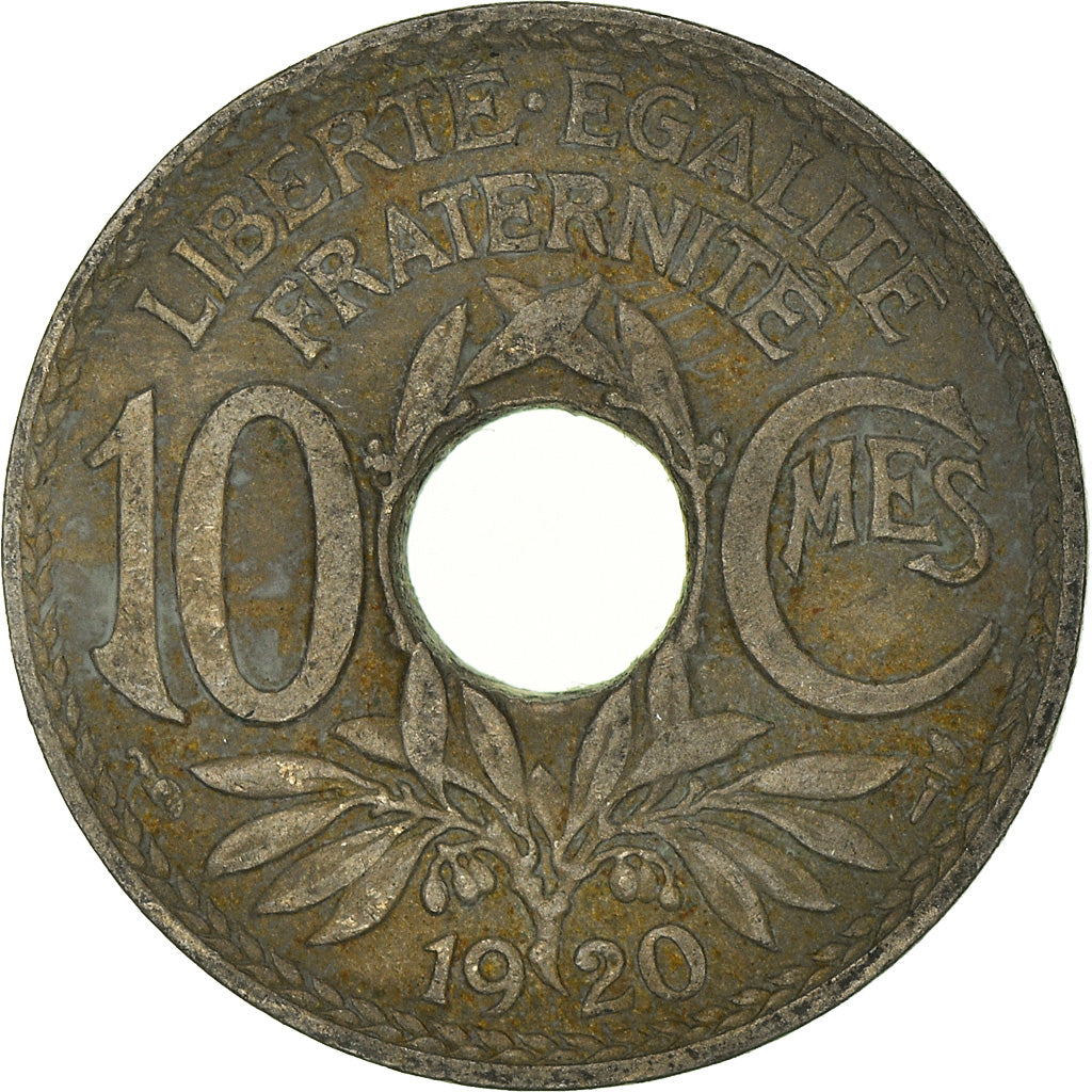 Münze, Frankreich, 10 Centimes, 1920