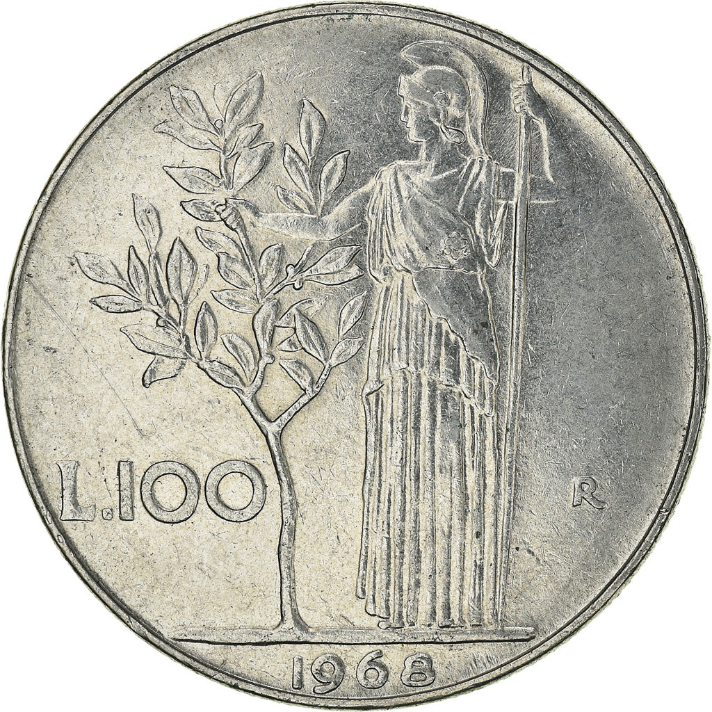 Moneta, Italia, 100 Lire, 1968