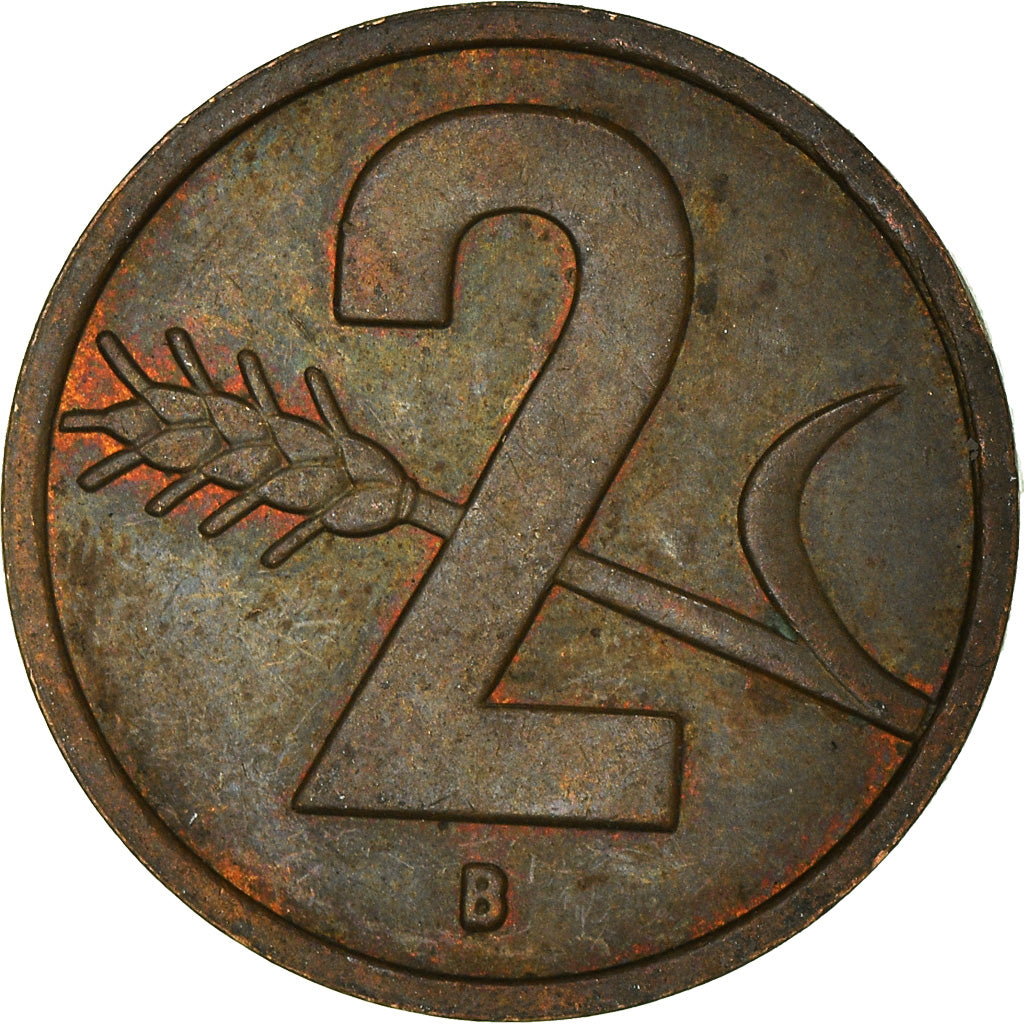 Coin, Switzerland, 2 Rappen, 1955