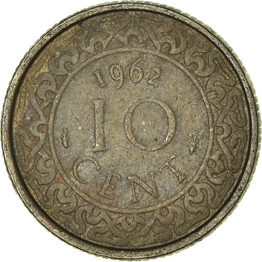 Coin, Surinam, 10 Cents, 1962