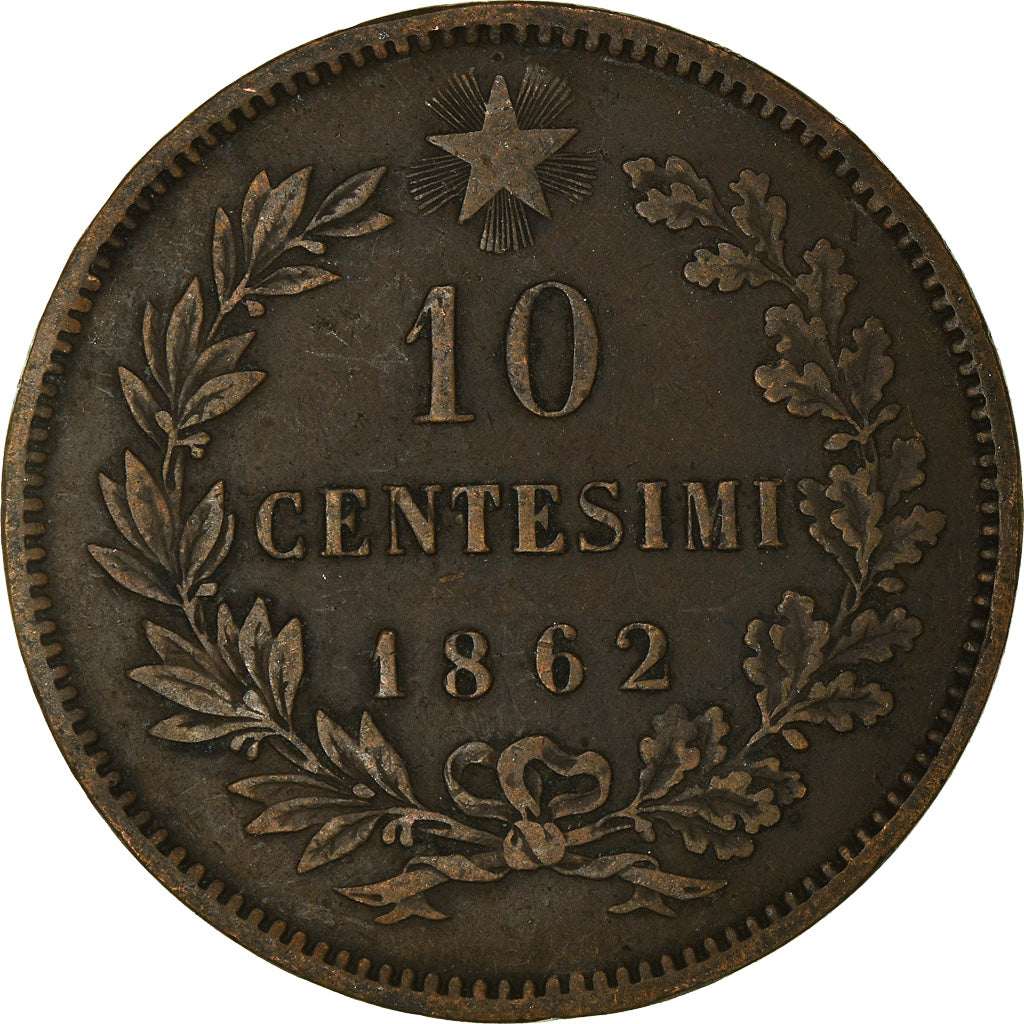 Coin, Italy, 10 Centesimi, 1862