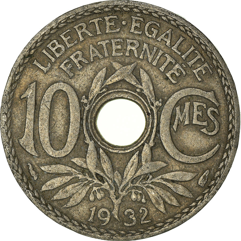 Coin, France, 10 Centimes, 1932