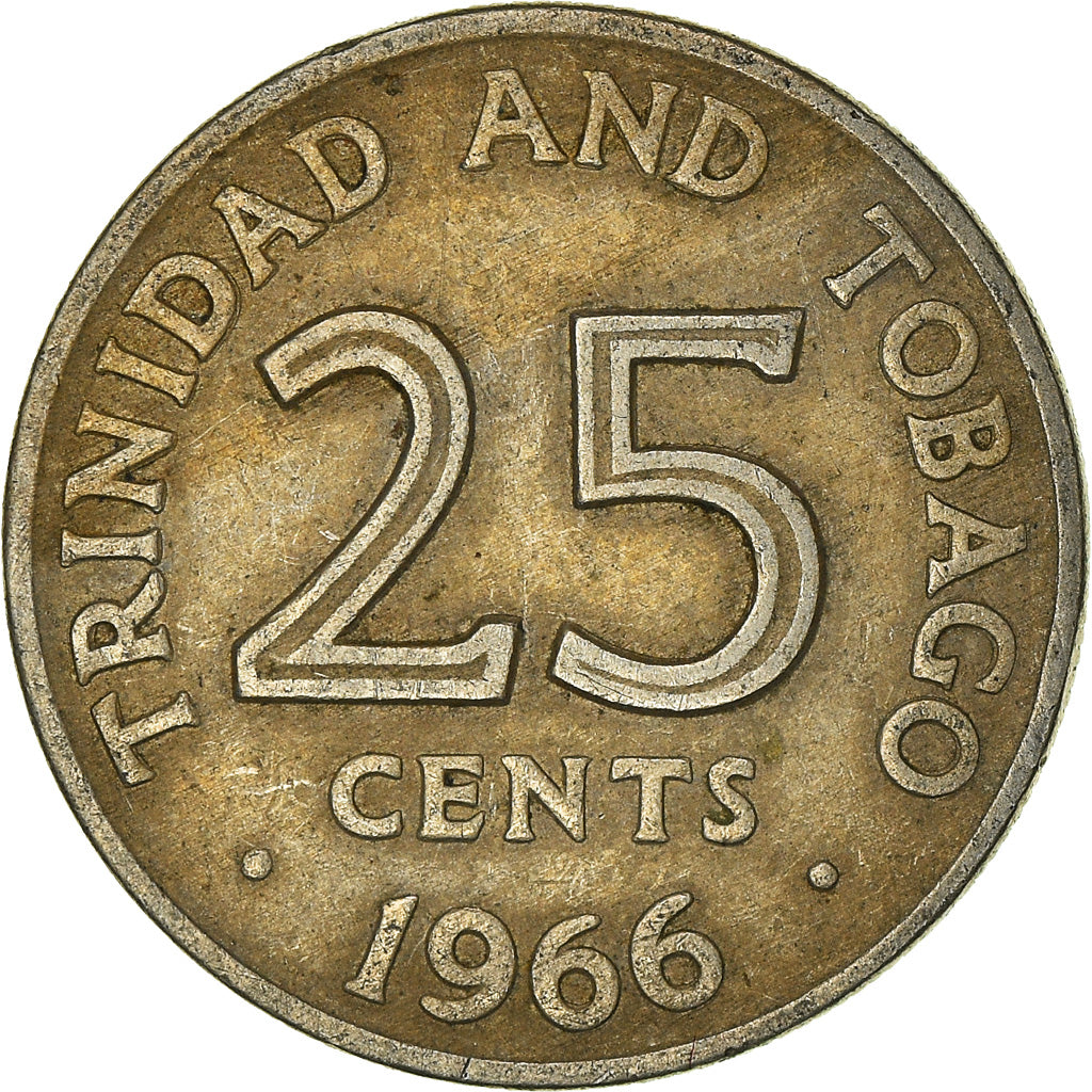 Coin, TRINIDAD & TOBAGO, 25 Cents, 1966