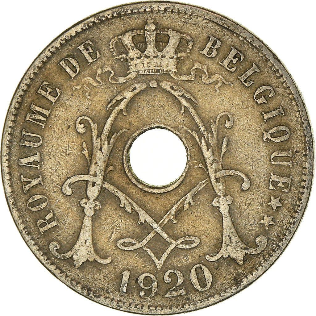 Moneta, Belgio, 25 Centimes, 1920