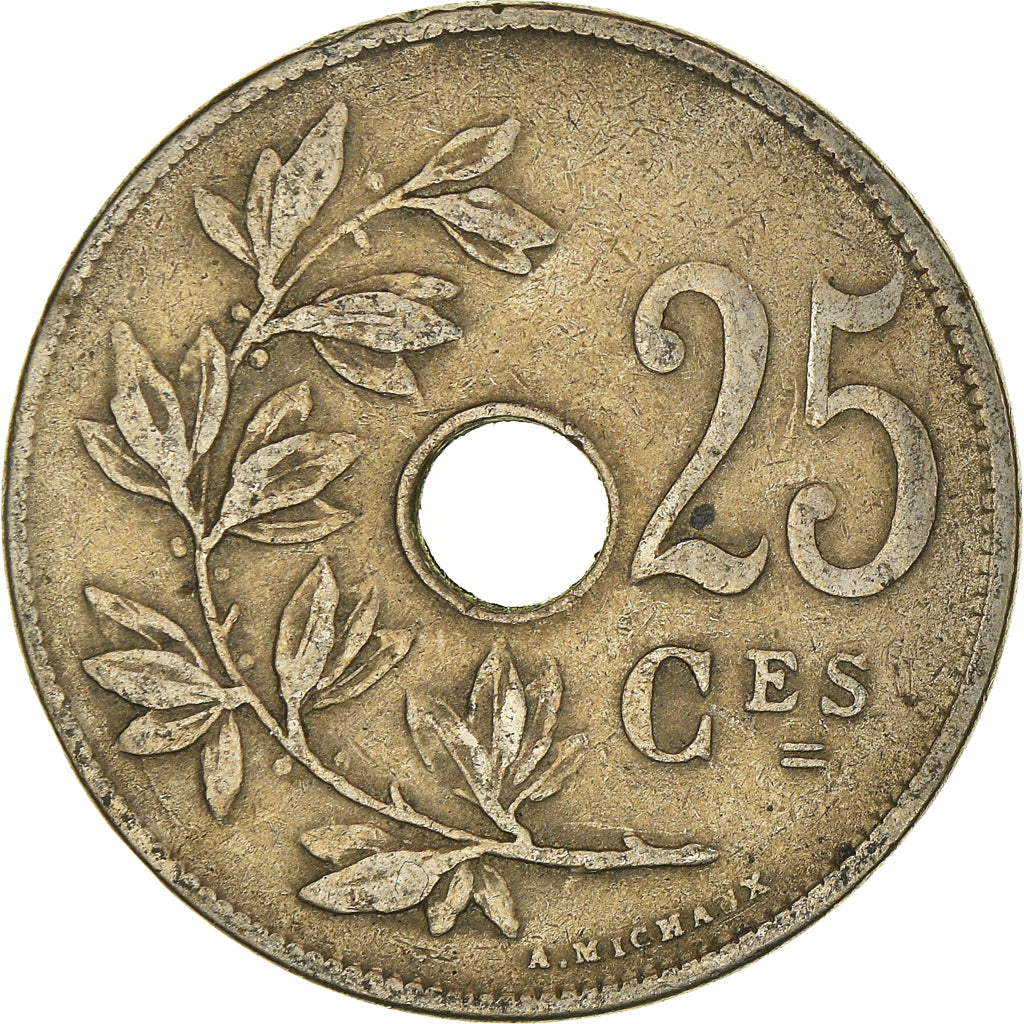 Moneta, Belgio, 25 Centimes, 1920