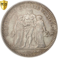 Coin, France, Hercule, 5 Francs, 1873, Paris, PCGS, Genuine, MS(60-62), Silver