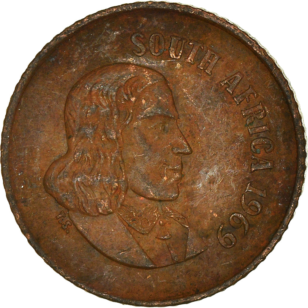 Moneta, Sudafrica, Cent, 1969
