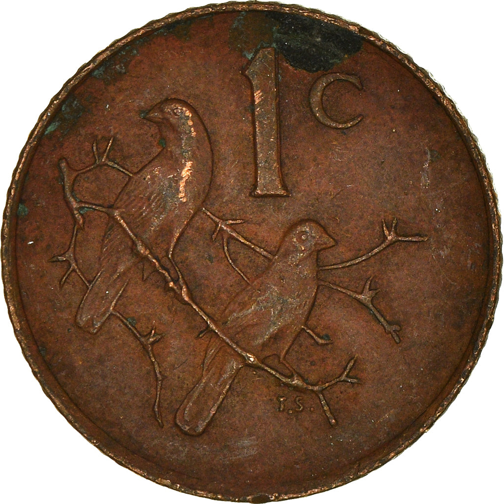 Moneta, Sudafrica, Cent, 1969