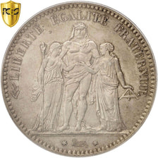 Coin, France, Hercule, 5 Francs, 1876, Paris, PCGS, MS64, MS(64), Silver