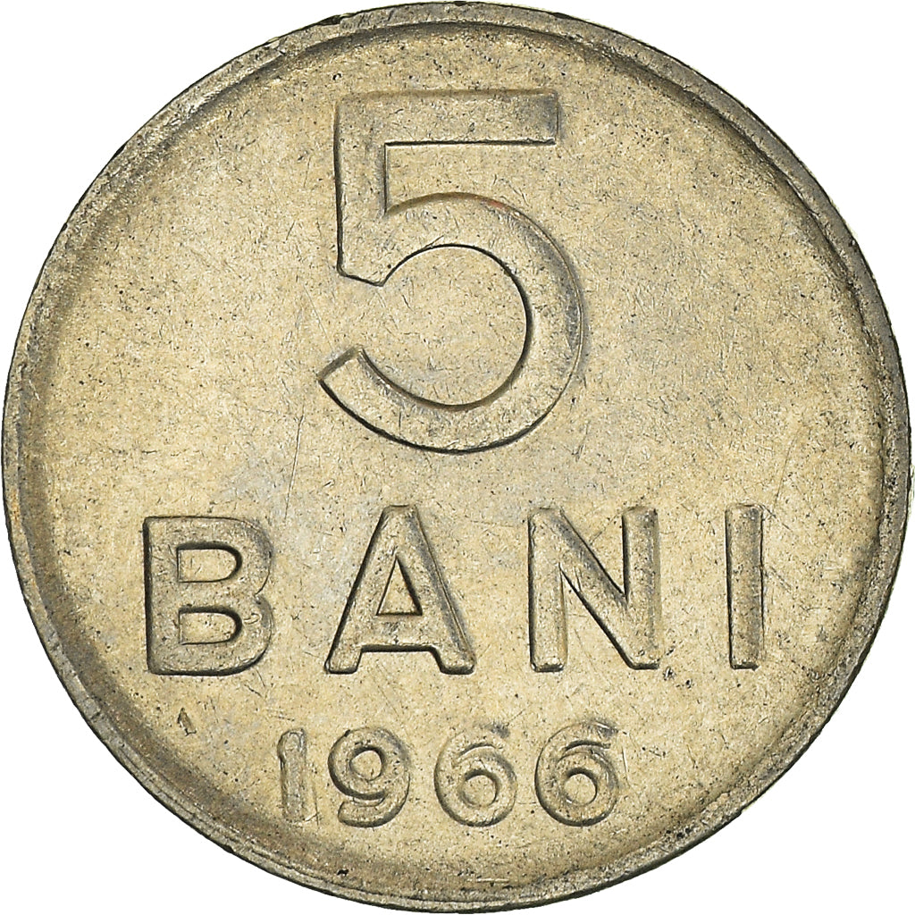 Moneda, Rumanía, 5 Bani, 1966