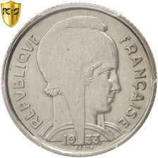 Moneda, Francia, Bazor, 5 Francs, 1933, Paris, PCGS, MS62, EBC+, Níquel