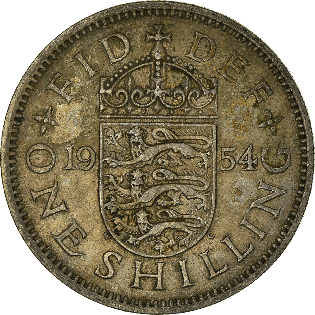 Munten, Groot Bretagne, Shilling, 1954