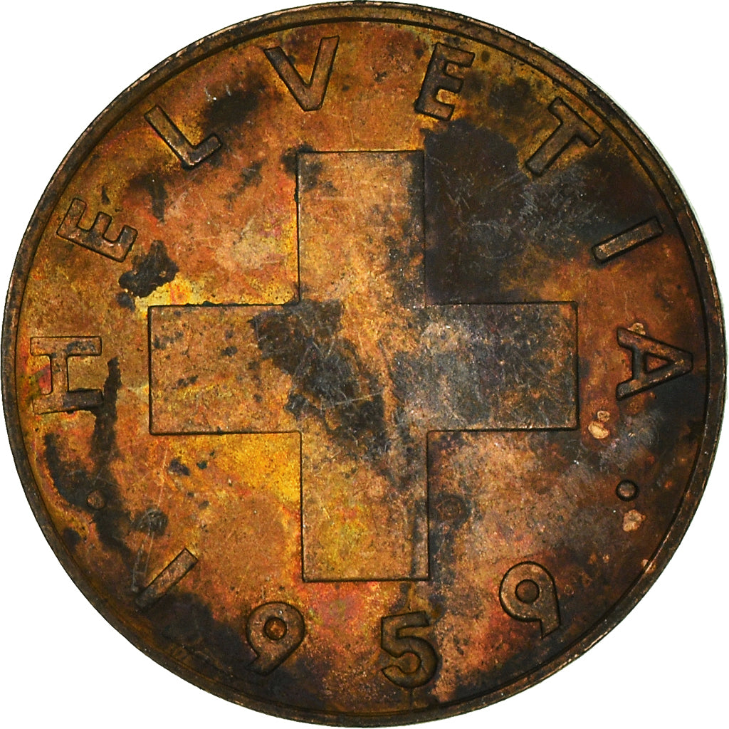 Monnaie, Suisse, Rappen, 1959