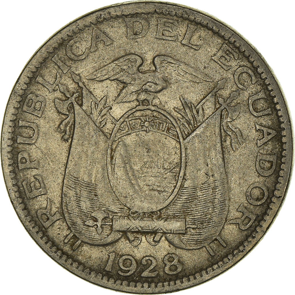 Moneta, Ekwador, 5 Centavos, Cinco, 1928