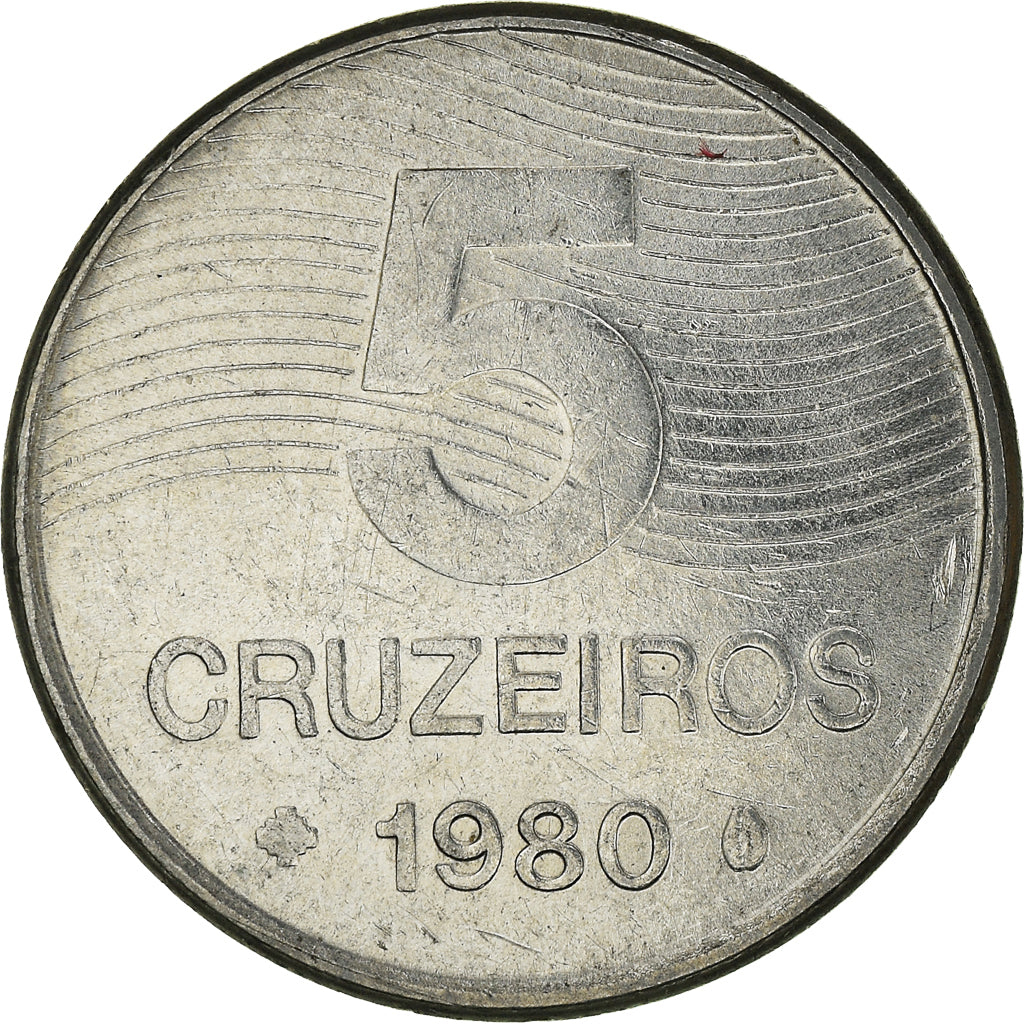 Coin, Brazil, 5 Cruzeiros, 1980