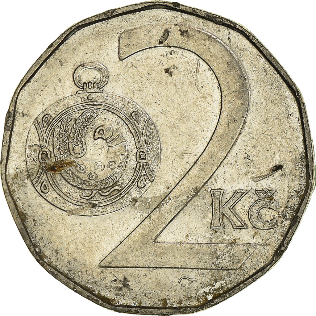 Coin, Czech Republic, 2 Koruny, 1996