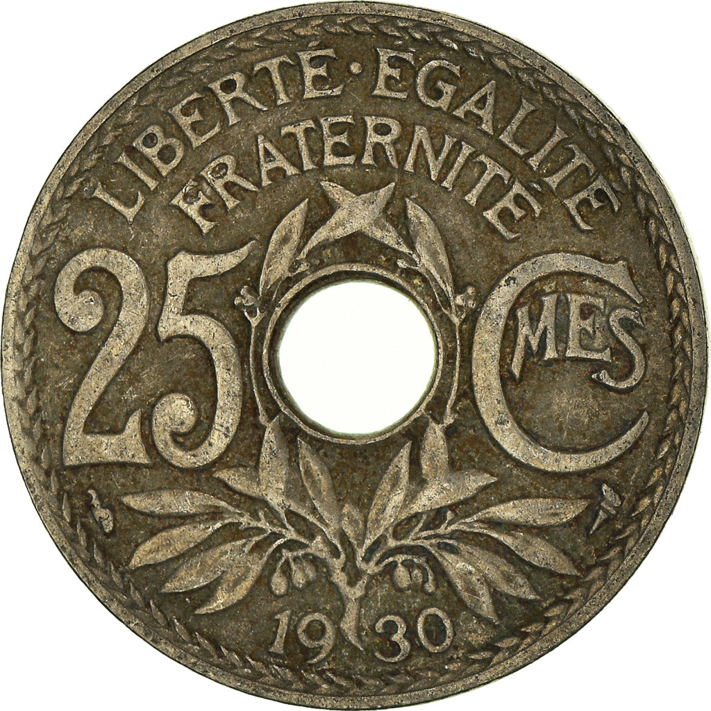 Moneda, Francia, 25 Centimes, 1930
