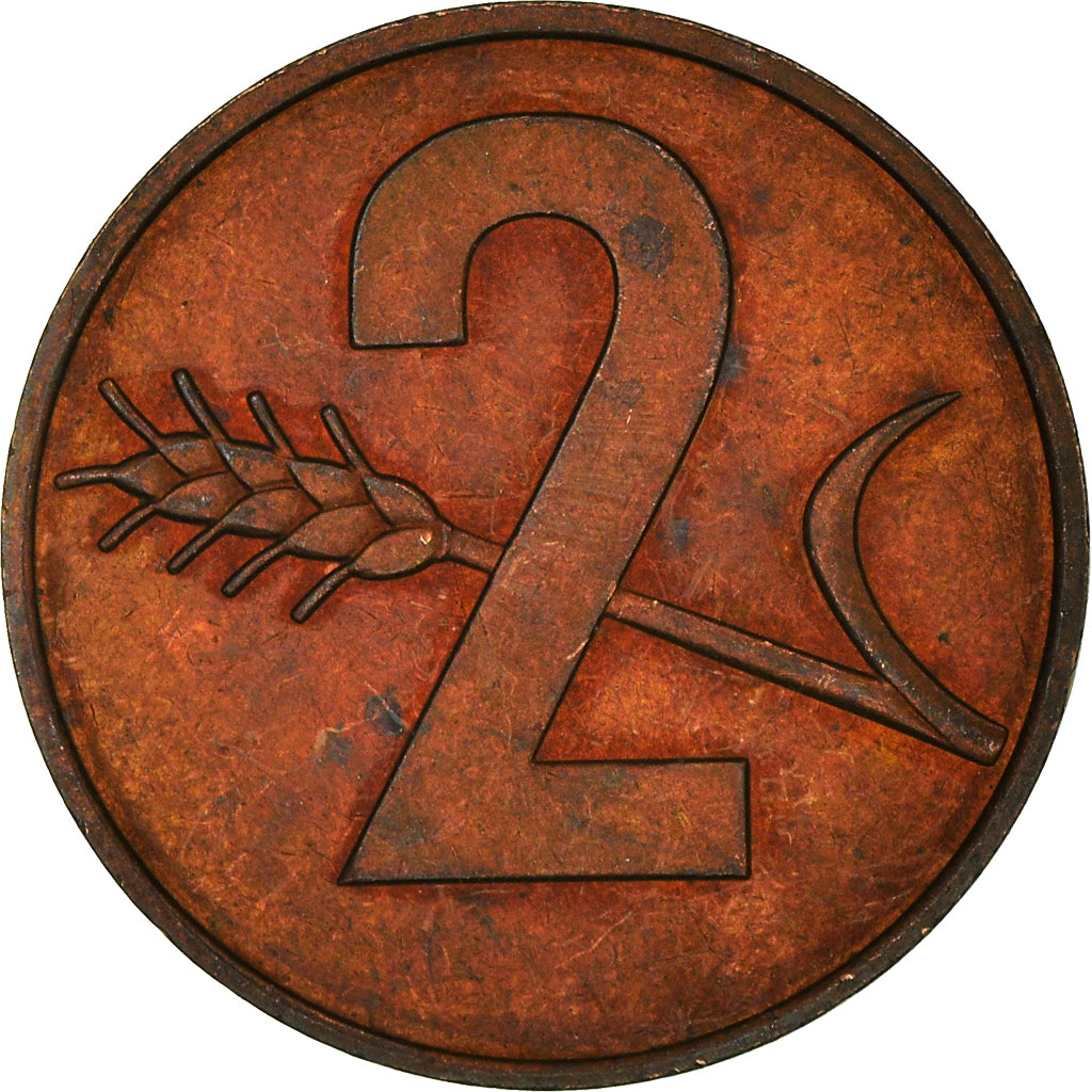 Coin, Switzerland, 2 Rappen, 1974