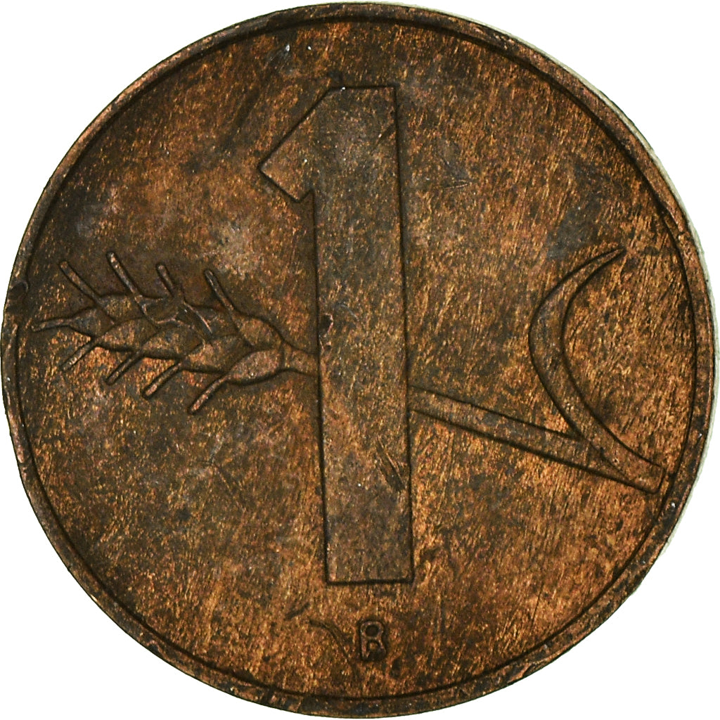 Coin, Switzerland, Rappen, 1957