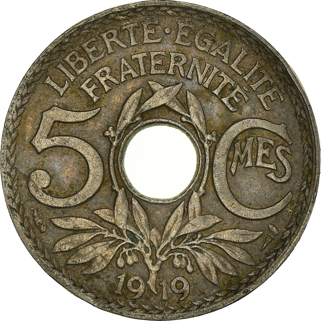 Moneta, Francia, 5 Centimes, 1919