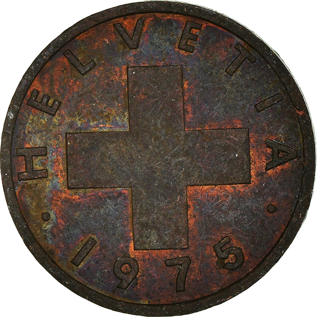 Coin, Switzerland, Rappen, 1975