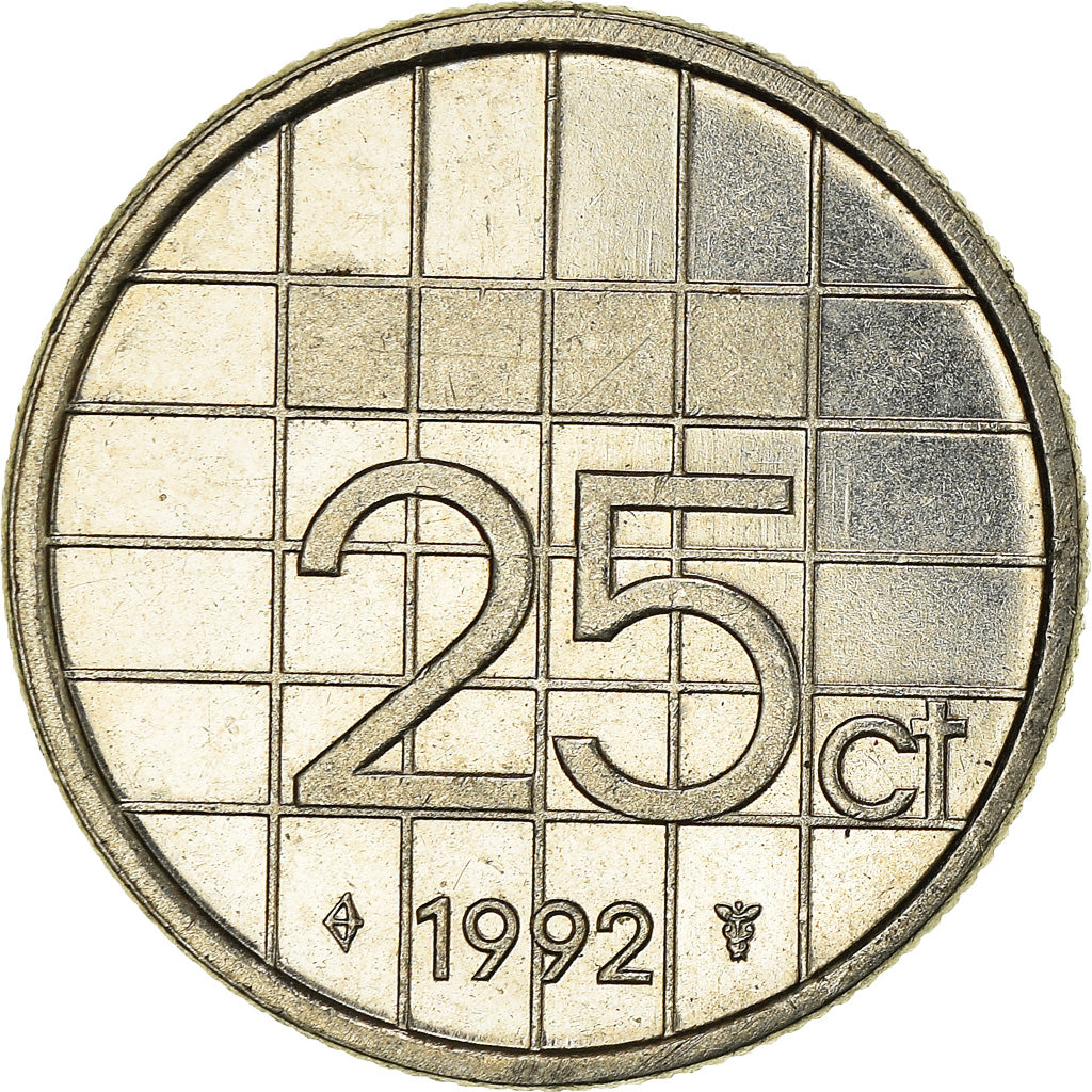 Moneta, Paesi Bassi, 25 Cents, 1992