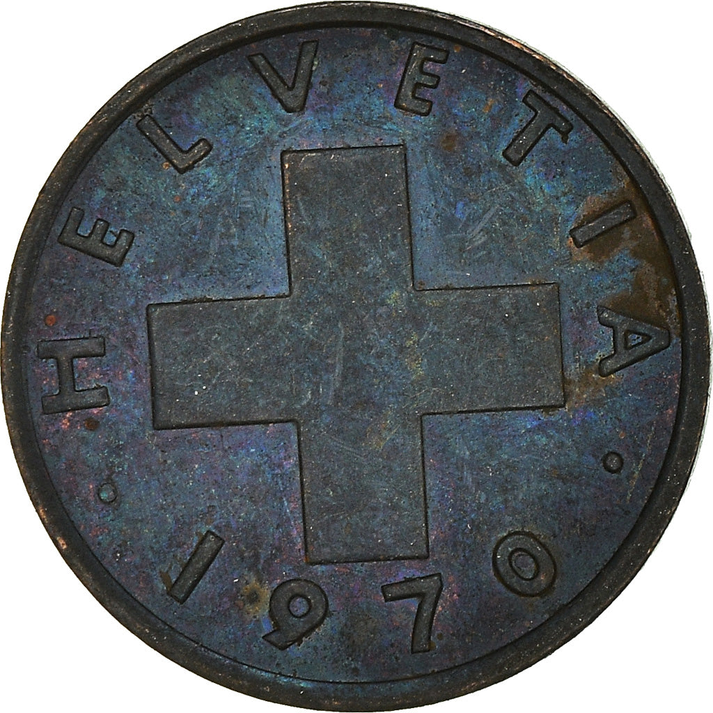 Coin, Switzerland, Rappen, 1970