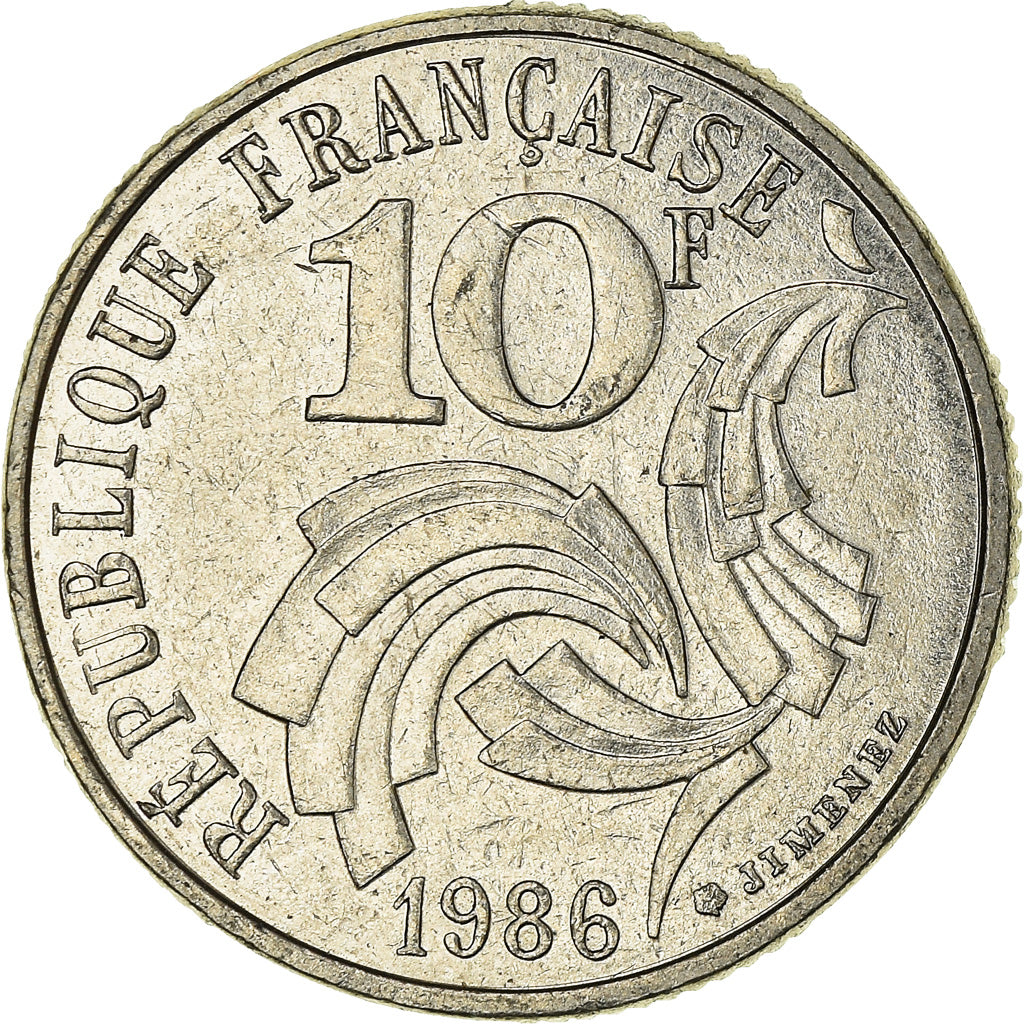 Monnaie, France, 10 Francs, 1986