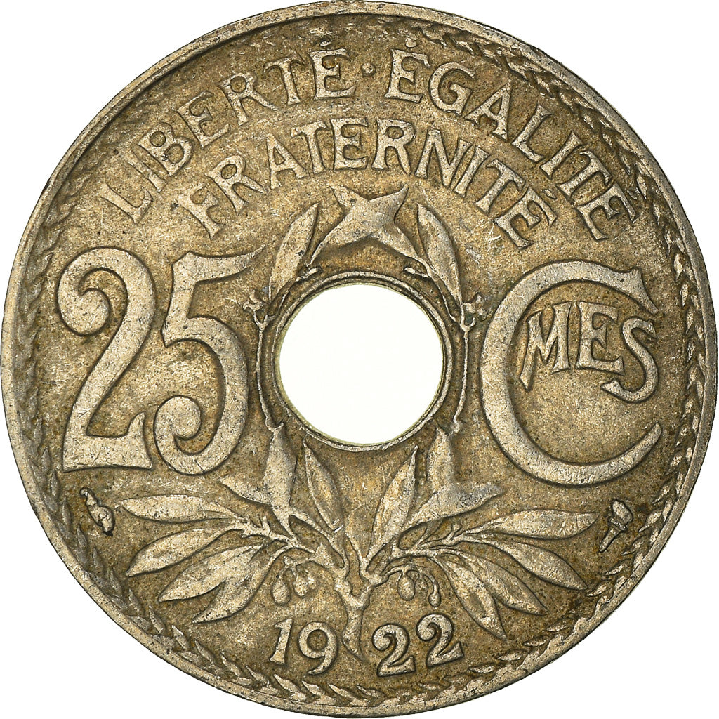 Coin, France, 25 Centimes, 1922