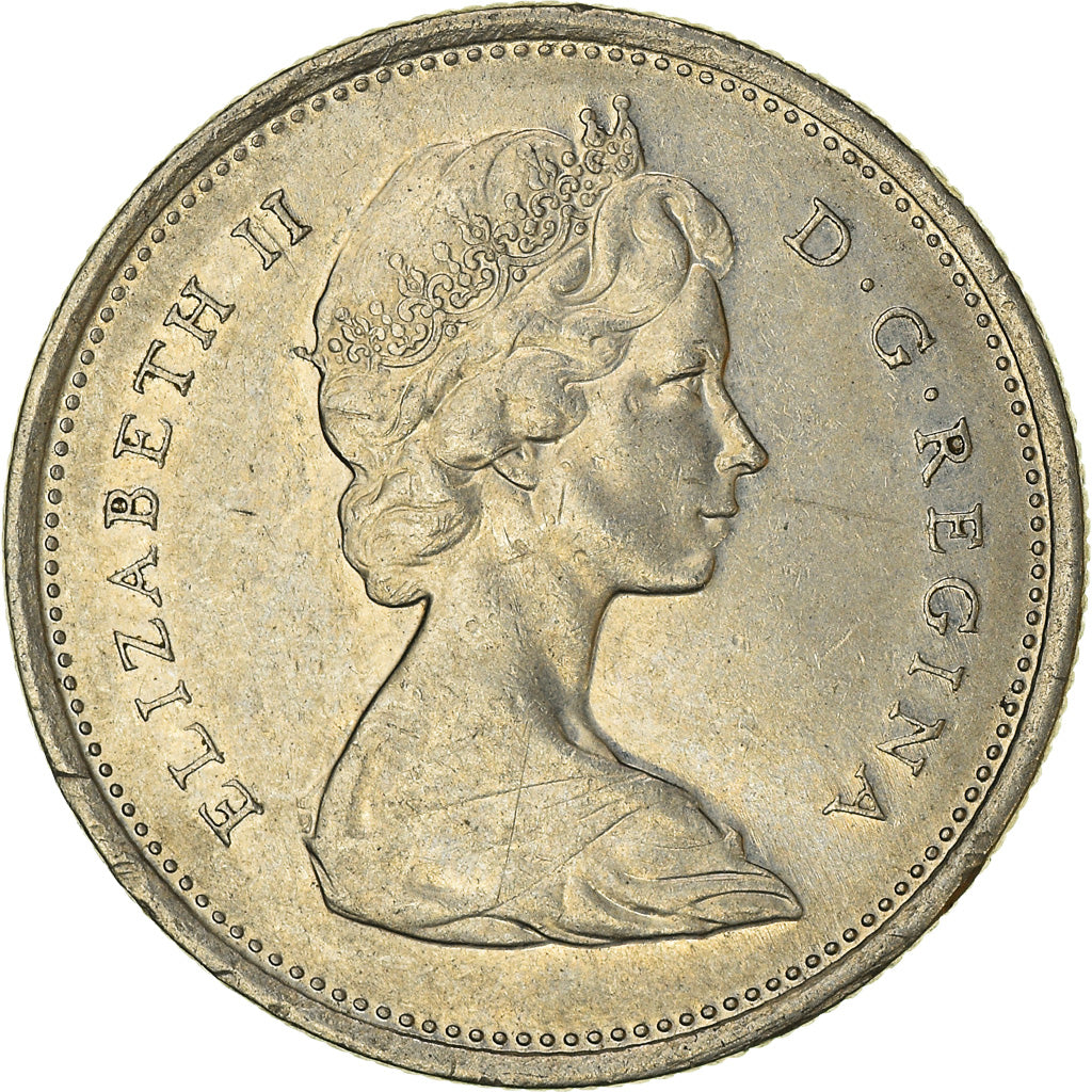 Moneda, Canadá, 25 Cents, 1968