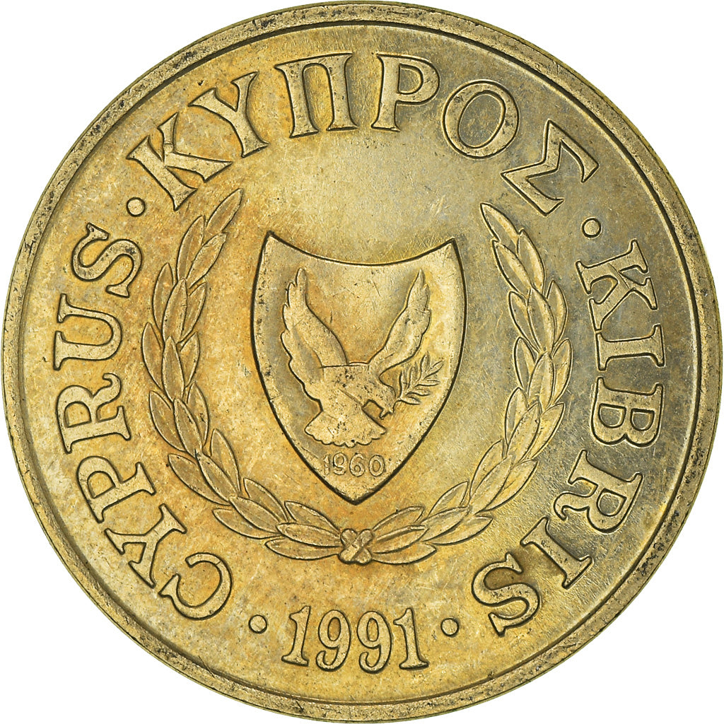 Moneta, Cipro, 5 Cents, 1991