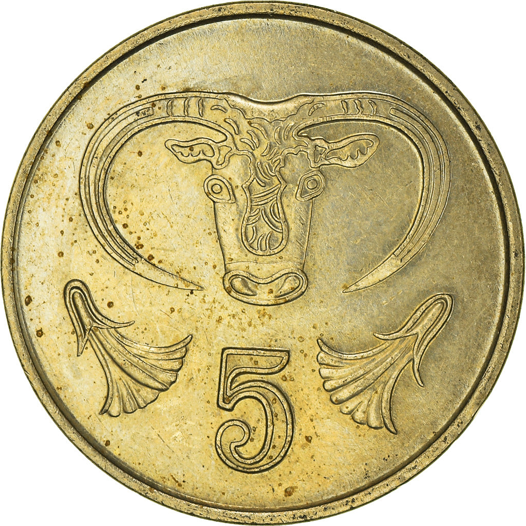 Moneta, Cipro, 5 Cents, 1991
