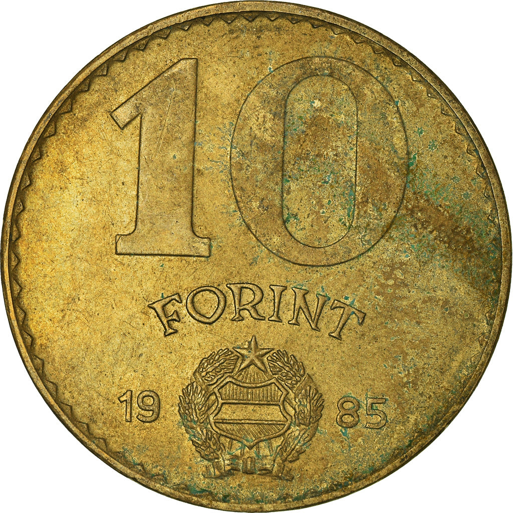 Monnaie, Hongrie, 10 Forint, 1985