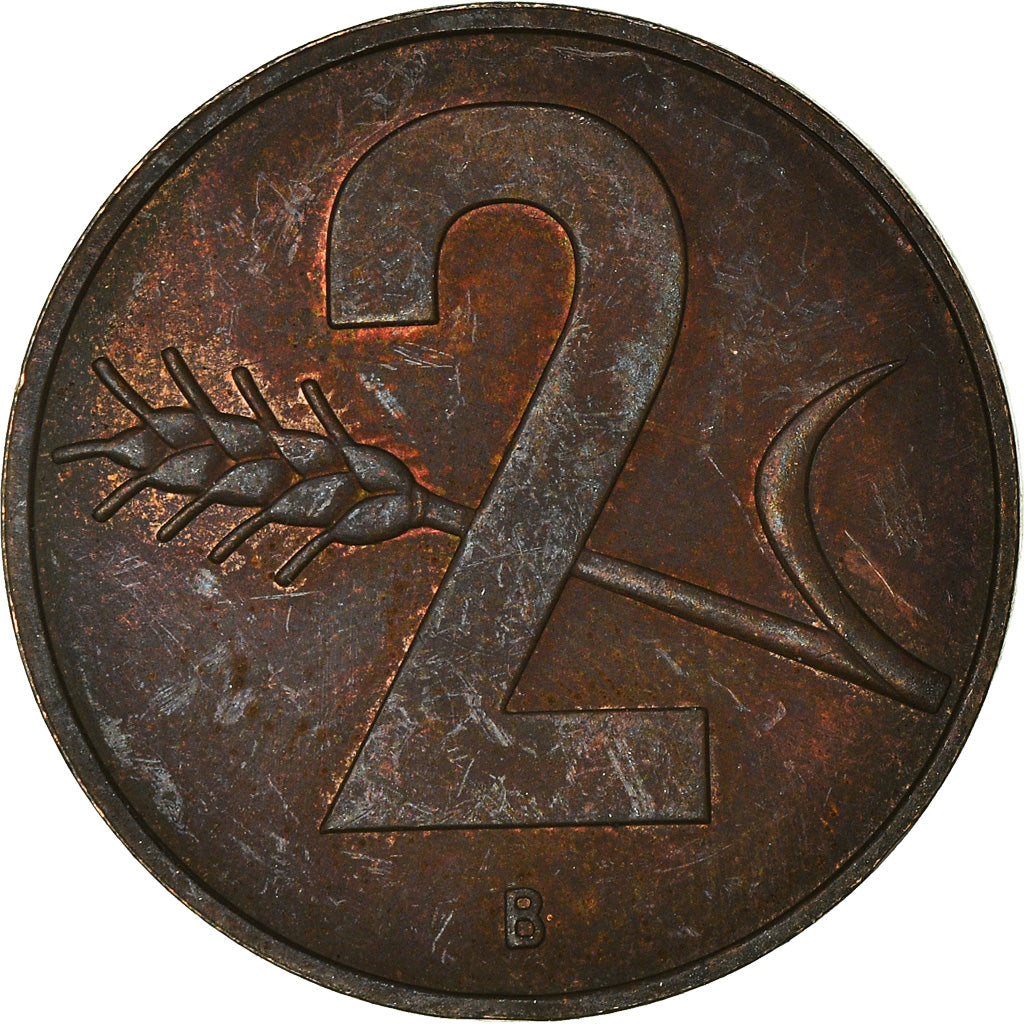 Münze, Schweiz, 2 Rappen, 1967