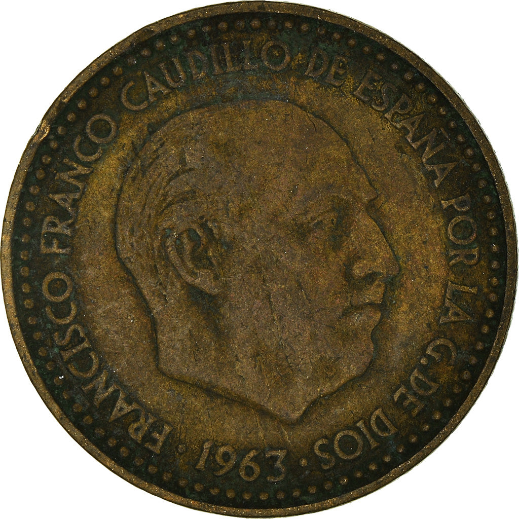 Moeda, Espanha, 1 Peseta, 1964
