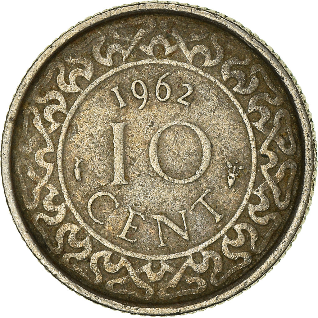 Coin, Surinam, 10 Cents, 1962