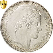 Coin, France, Turin, 20 Francs, 1938, Paris, PCGS, MS64, MS(64), Silver, KM:879
