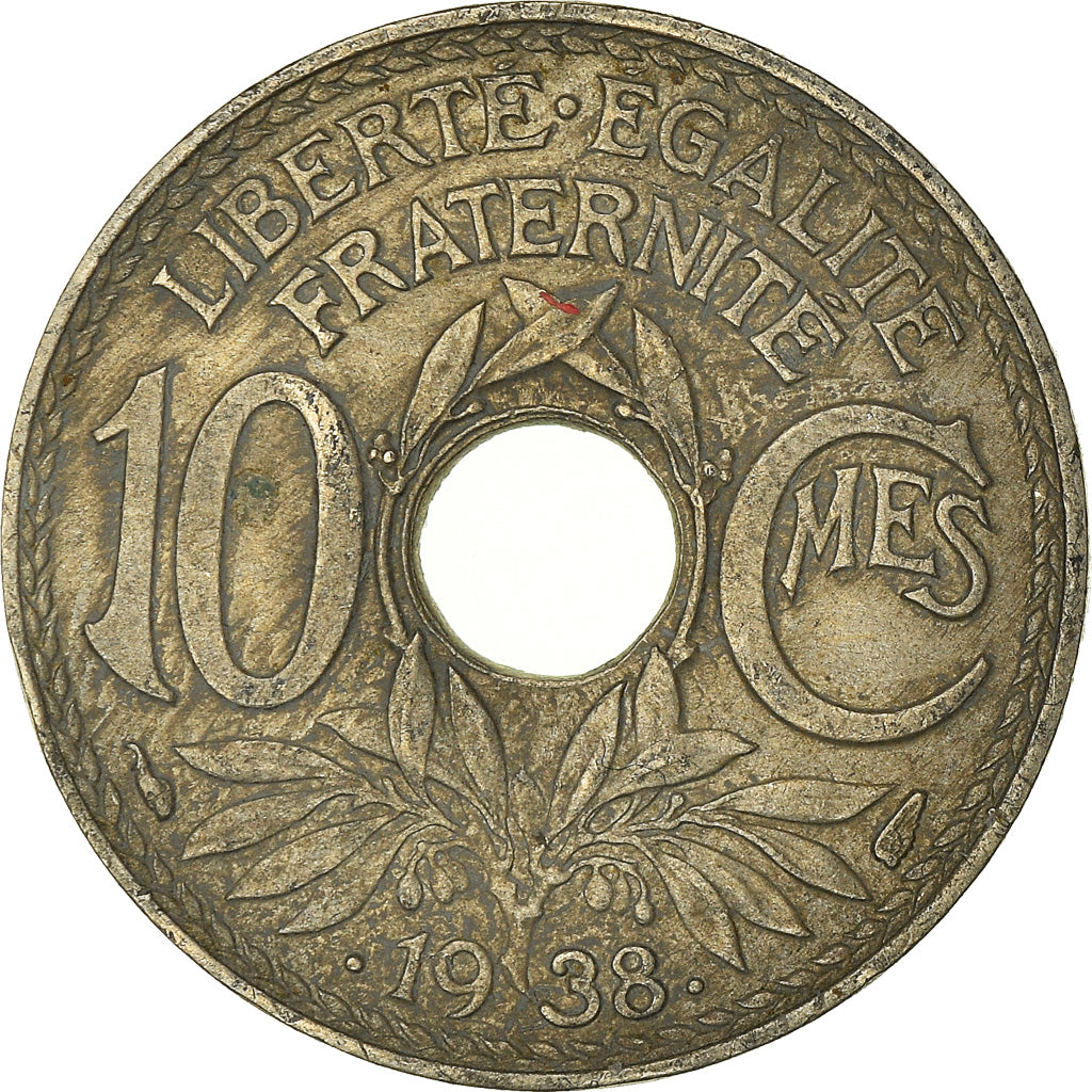 Münze, Frankreich, 10 Centimes, 1938