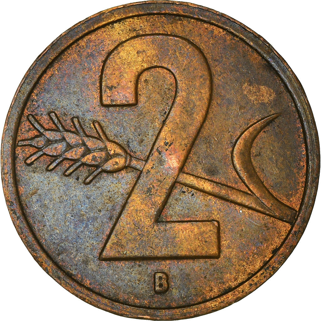 Moneta, Szwajcaria, 2 Rappen, 1951
