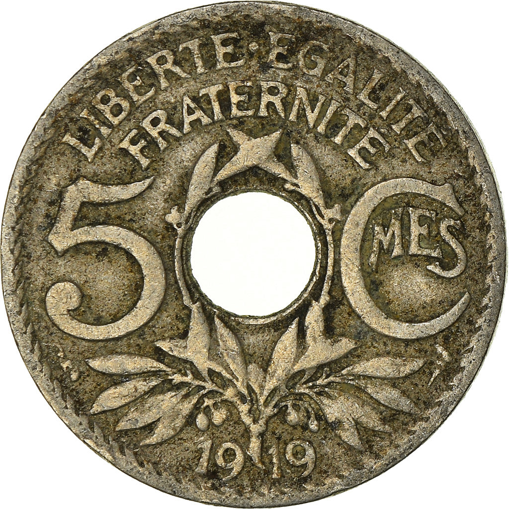 Moneta, Francia, 5 Centimes, 1919