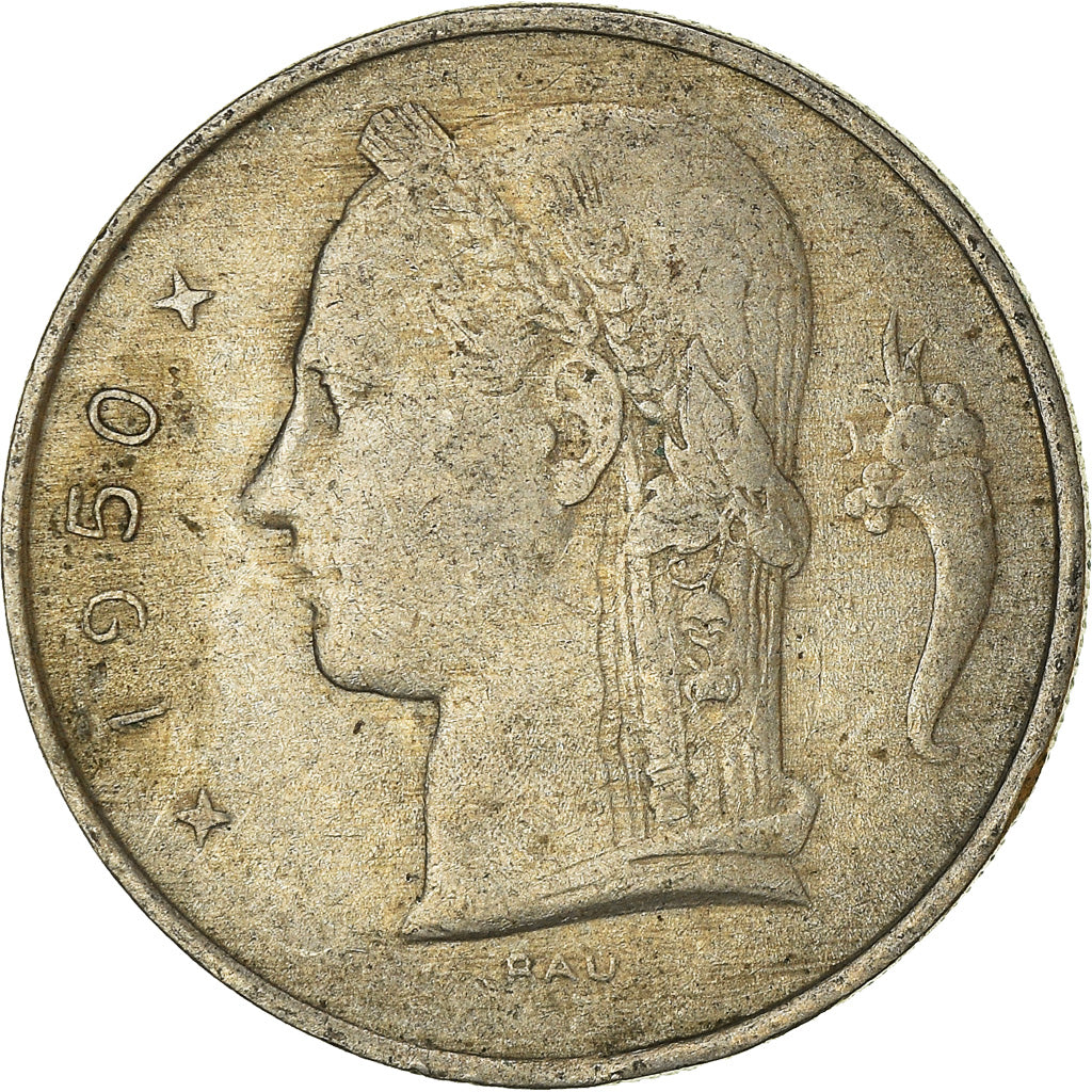 Monnaie, Belgique, Franc, 1950
