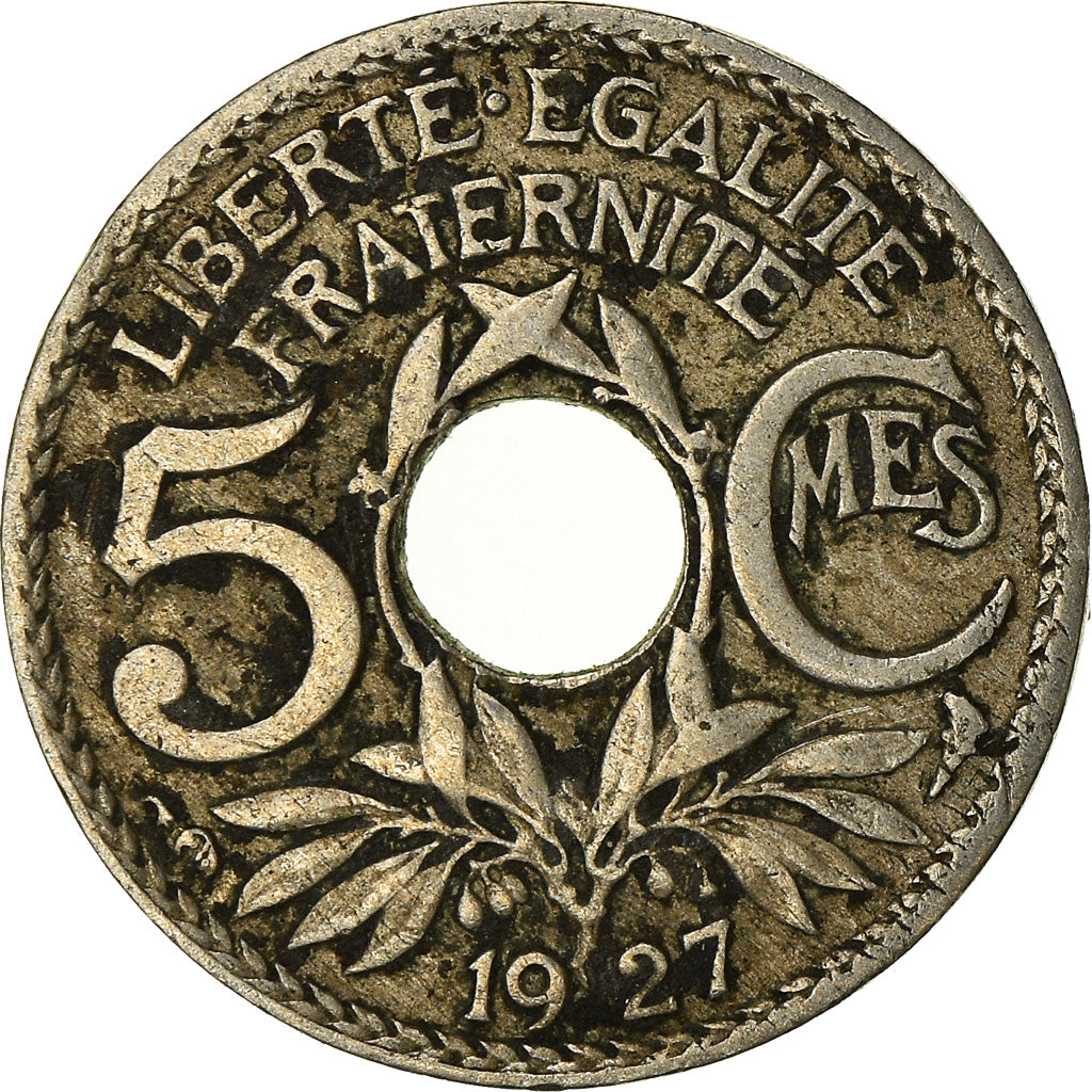 Moneta, Francia, 5 Centimes, 1927