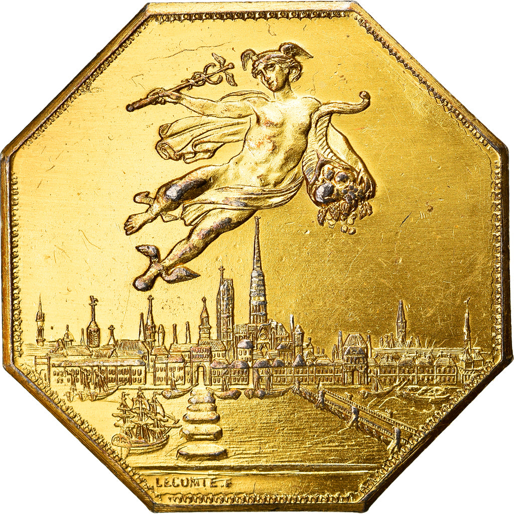 France, Token, Chambre de Commerce de Rouen, Business & industry, 1802, Lecomte