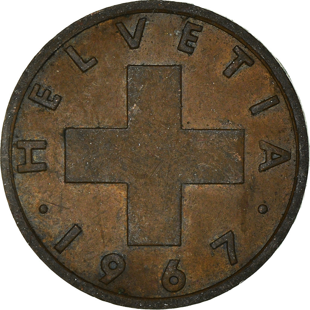 Monnaie, Suisse, Rappen, 1967